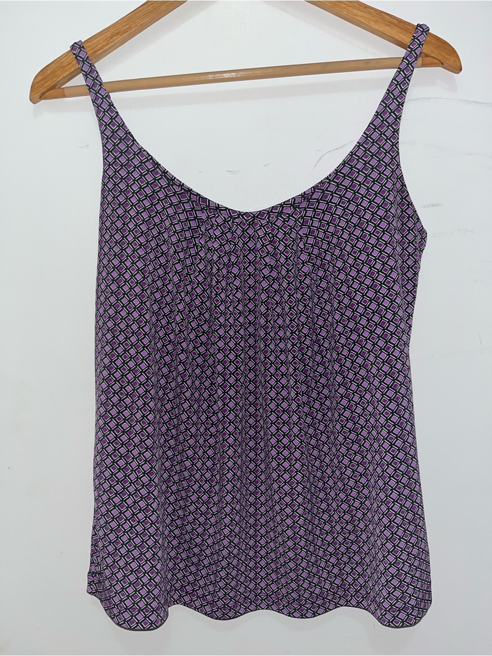 Geometric Print Camisole - Purple